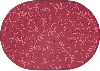 Erwin Müller abwaschbares Tischset Essen im 2er-Pack rot oval: 35x50 cm