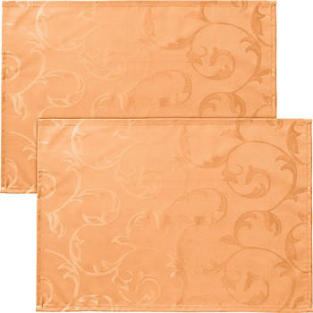 Erwin Müller abwaschbares Tischset Greven im 2er-Pack orange 35x50 cm