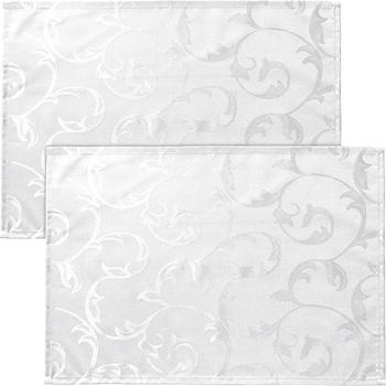 Erwin Müller abwaschbares Tischset Greven im 2er-Pack weiß 35x50 cm