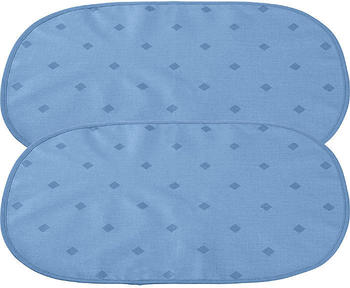 Erwin Müller abwaschbares Tischset im 2er-Pack Neuss blau oval: 35x50 cm