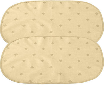 Erwin Müller abwaschbares Tischset im 2er-Pack Neuss gelb oval: 35x50 cm