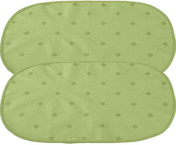 Erwin Müller abwaschbares Tischset im 2er-Pack Neuss gruen oval: 35x50 cm