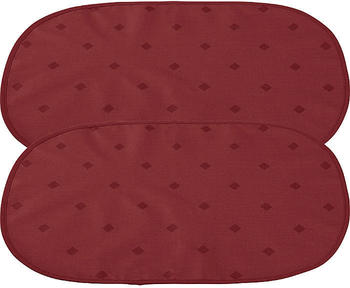 Erwin Müller abwaschbares Tischset im 2er-Pack Neuss rot oval: 35x50 cm
