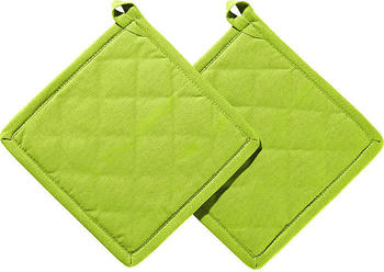 REDBEST Topflappen Set 2-teilig 20 x 20 cm grün/grün