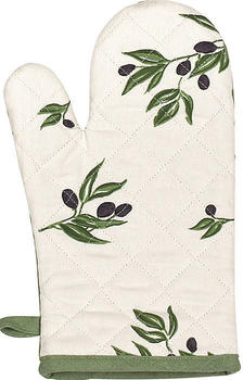 Kracht Ofenhandschuh Olivenzweige gruen 20x30 cm
