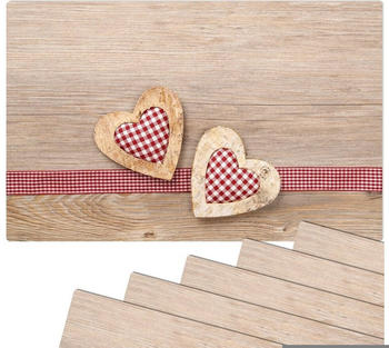 matches21 Platzset Herzen 6 Stk. 43,5 cm
