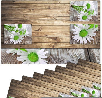 matches21 Platzset MOTIV Margeriten Blüten 8 Stk. 43,5 cm