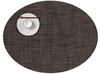 Chilewich Mini Basketweave ovales Tischset, 35,6 x 49,2 cm, Dunkles Walnuss