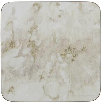 Creative Tops "Navy Marble" Bedruckte Premium-Getränkeuntersetzer mit Korkboden, 10,5 x 10,5 cm Grau / Weiß (6er Set)