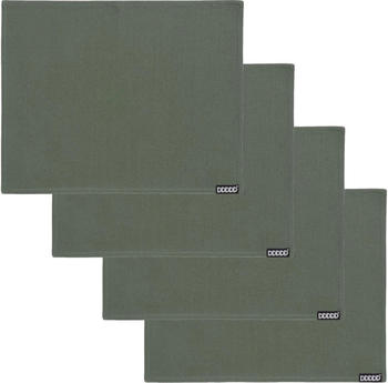Damai Platzset Kit (Set 4-tlg) 35x45 cm rechteckig - Baumwolle tannengrün