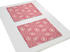 Adam Elements Adam Platzset Retro Floret 30x40 cm - Bio-Baumwolle pink