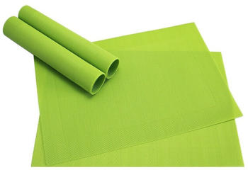 matches21 Tischsets BORDA 4 Stk. grün Platzsets 45 cm, hellgrün SIZE,30 cm x 45 cm