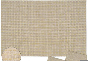 matches21 Tischsets ELEGANCE 4 Stk. beige Platzsets 45 cm