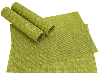 matches21 Tischsets ELEGANCE 4 Stk. grün Platzsets 45 cm, hellgrün