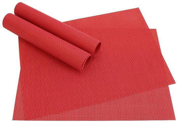 matches21 Tischsets ELEGANCE 4 Stk. rot Platzsets 45 cm