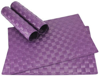 matches21 Tischsets MODERN 4 Stk. violett Platzsets 45 cm, lila