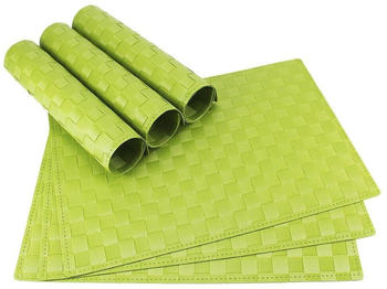 matches21 Tischsets MODERN 6 Stk. hellgrün Platzsets 45 cm