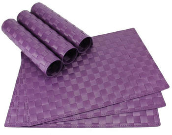 matches21 Tischsets MODERN 6 Stk. violett Platzsets 45 cm