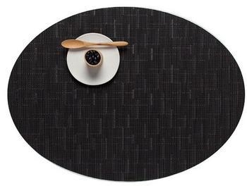 Chilewich Bamboo Oval Platzset 4er-Set - Smoke - 4 Stück à 36x49 cm
