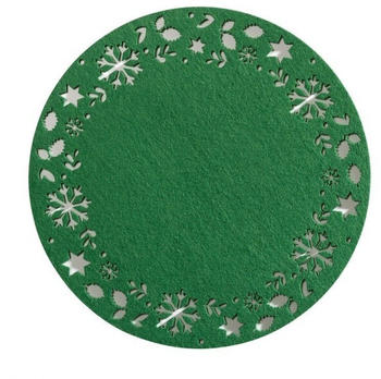 casa NOVA Platzmatte 38 cm Weihnachten grün