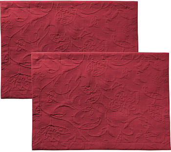Pichler bügelfreies Tischset Cordoba im 2er-Pack rot 35x50 cm