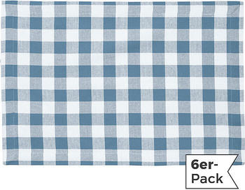 REDBEST Tischset Nashville im 6er-Pack blau 30x45 cm