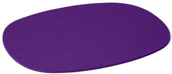 HEY-SIGN 4er Spar-Set Tischset oval aus Naturfilz - violett - 45x35 cm
