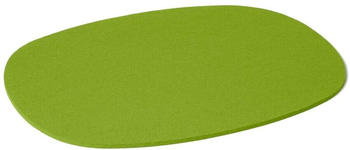HEY-SIGN 4er Spar-Set Tischset oval aus Naturfilz - maigrün - 45x35 cm
