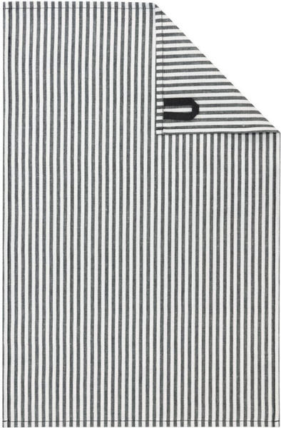 Cawö Zoom Streifen Geschirrtuch - schwarz - 50x70 cm