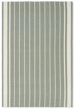 LEXINGTON Striped Linen/Cotton Geschirrtuch - green/white - 50x70 cm
