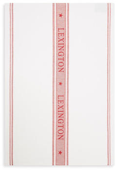LEXINGTON Icons Cotton Jacquard Star Geschirrtuch - white-red - 50x70 cm