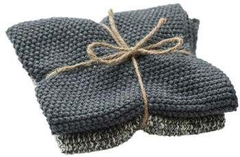 Pichler LOLA Spültuch 2er Pack - grau - 2 Tücher à 27x27 cm