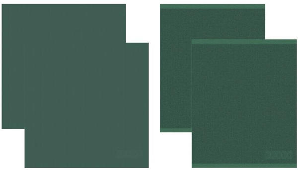Damai Logo Kombiset 2 Küchentücher & 2 Geschirrtücher - green - 2 Tücher 60x65 cm + 2 Tücher 50x55 cm