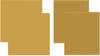 Damai Logo Kombiset 2 Küchentücher & 2 Geschirrtücher - ochre - 2 Tücher 60x65 cm + 2 Tücher 50x55 cm