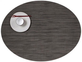 Chilewich Mini Basketweave Oval Platzset 4er-Set - Light Grey - 4 Stück à 36x49 cm