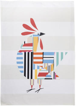 Pichler ROOSTER Geschirrtuch 4er Set - multicolor - 4 Stück à 50x70 cm