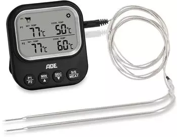 ADE Digitales Fleischthermometer 2 Sonden bis 250&deg;C (BBQ2502-1)