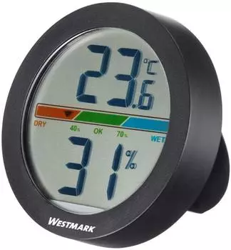 Westmark Thermometer und Hygrometer Innenbereich, Kunststoff, LED-Display (52192260)