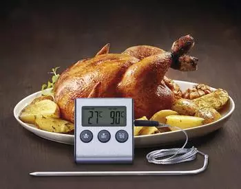 EMOS Lebensmittelthermometer mit Sonde und Küchentimer -20/+250°C (E2157)