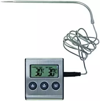 Schneider Einstichthermometer mit Alarmfunktion 0&ndash;250&deg;C, Edelstahl (160054)