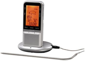 Xavax 2 in 1 Digitales Funk Bratenthermometer mit Küchenuhr