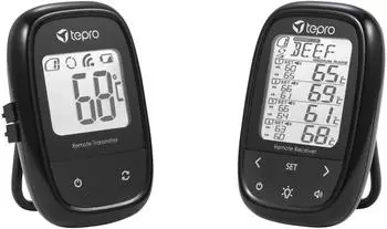 Test Rite Tepro Funk Grillthermometer Set Schwarz 84349