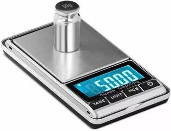 Steinberg Digitale Taschenwaage - 500 g - 0.05 g / 200 g - 62 x 54 mm - Kunstlederetui
