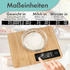 ProfiCook Bambus-Küchenwaage PC-KW 1271 LCD-Display