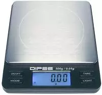 Dipse Digitalwaage TP-500, 6099, Tara-Funktion, Teilung 0,01 g, Pr&auml;zisionswaage, mit