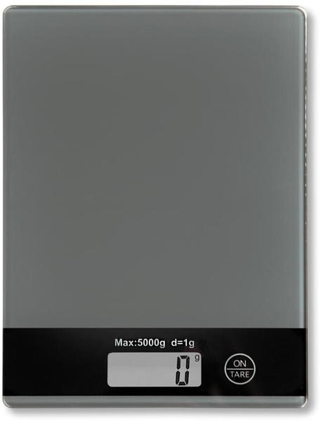 Kesper Digitale Küchenwaage, 20,3 x 15,3 x 1,7 cm, grau 70907