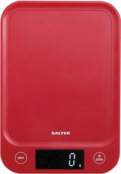 Salter 1067 RDDRA Digital Kitchen Scale, 5kg Capacity red, Küchenwaage