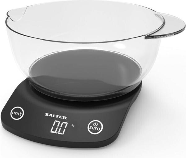 Salter 1074 BKDR Vega Digital Kitchen Scale with Bowl, Küchenwaage