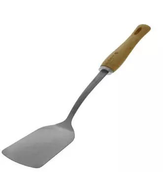 De Buyer B Bois Pfannenwender Edelstahl mit Holzgriff (2701.05)