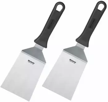 Westmark Master Line Profi-Wender/Grill-Spachtel 2er-Set, gewinkelt, Edelstahl/Kunststoff (134422E3)
